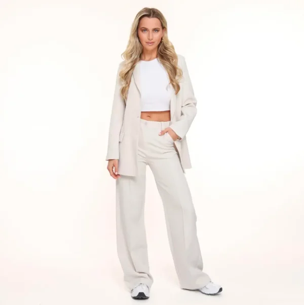 Beige Basic-Pantalon<Olivia & Kate Best