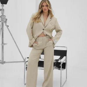 Beige Studio-Blazer<Olivia & Kate Cheap