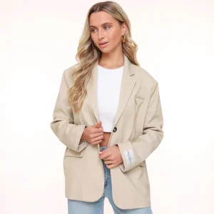 Beige Studio-Blazer<Olivia & Kate Cheap