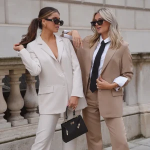 Beige Tracie Straight-Pantalon<Olivia & Kate Flash Sale