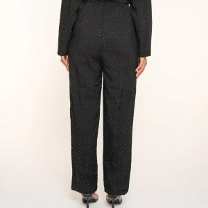 Black Glitter Stones Long Sleeves-Jumpsuit<Olivia & Kate Shop