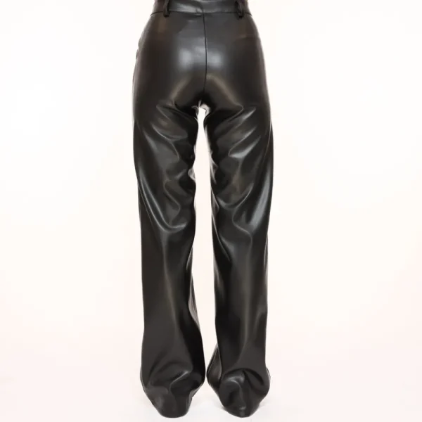 Black Pu Leather-Trouser<Olivia & Kate Sale