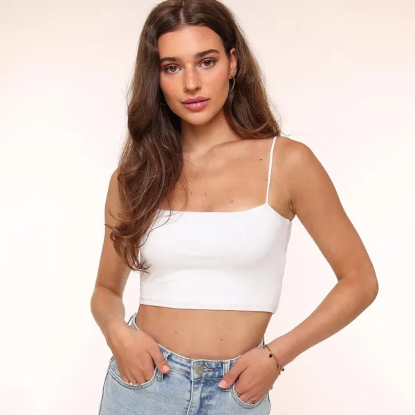 White Basic Bandeau-Top<Olivia & Kate Sale