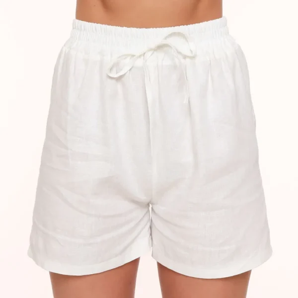 White Linen-Short<Olivia & Kate Flash Sale