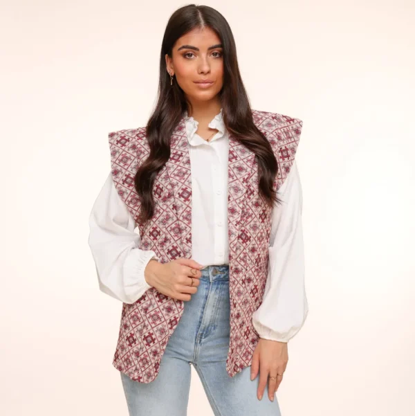 White Shoulder Ruffel-Blouse<Olivia & Kate Online