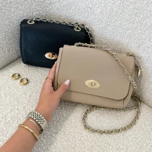 Zwarte Leren Crossbody-Tas<Olivia & Kate Cheap